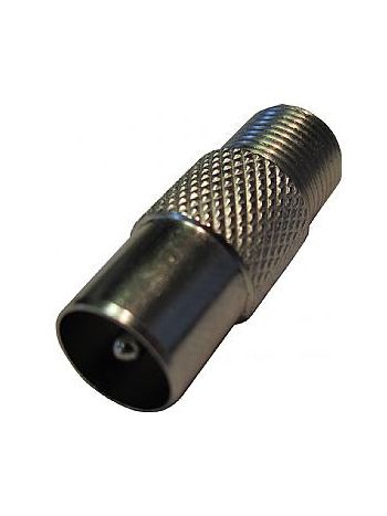 Male F to Male RF Coax Adapter