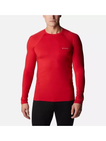Columbia Men’s Midweight Stretch Baselayer Long Sleeve Shirt Mountain Red