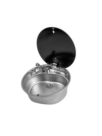 CAN Round Sink with Glass Lid